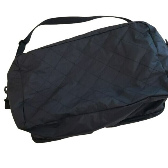 Vintage ESCADA Pour Homme Duffle Travel Bag Gym Bag Navy Blue - Picture 2 of 13